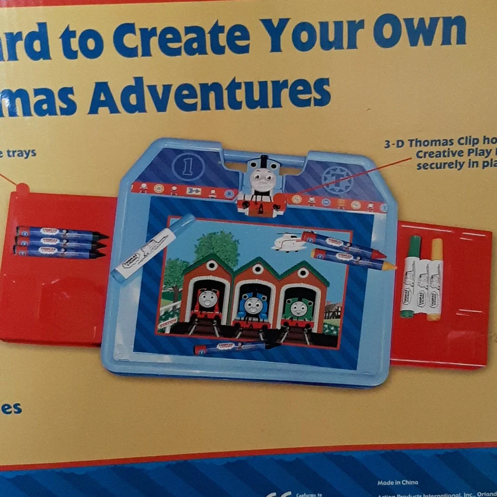 Thomas & Friends Art Desk with Markers,Crayons,Paper